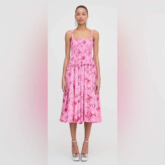 Hill House Dresses & Skirts - The Seraphina Midi Nap Dress in Pink Sweet Peas, XS NWT